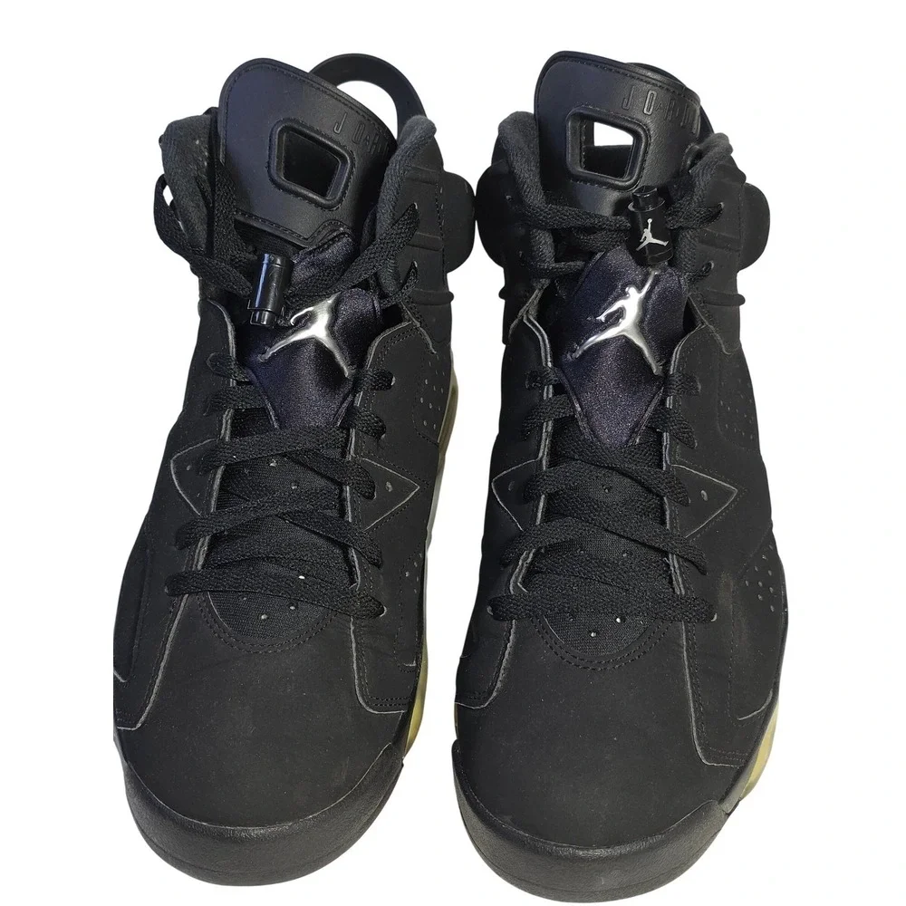 Nike Air Jordan 6 Retro Chrome‎ Metallic Silver Black DX2836-001 Mens Size 11